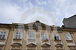 Brand on top of Historic Building from Bratislava in Slovakia