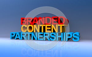 branded content partnerships on blue