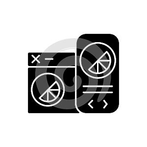 Branded SM profile black glyph icon