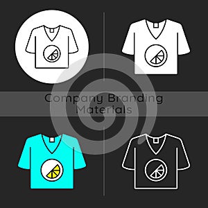 Branded t shirt dark theme icon