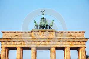 Brandenburg gate in Berlin, Germany