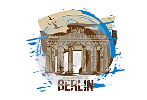 Brandenburg gate, Berlin, Germany city design.