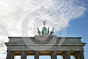 Brandenburg gate, Berlin, Germany, unique viewpoint