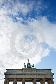 Brandenburg gate, Berlin, Germany, unique viewpoint