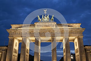 Brandenburg Gate; Berlin at Night