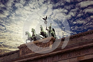 Brandenburg Gate, Berlin - Quadriga - Brandenburger Tor photo