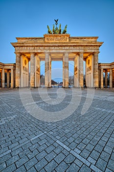 The Brandenburg Gate at dawn