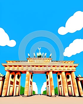 Brandenburg Gate illustration