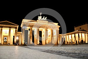 Brandenburg Gate at night