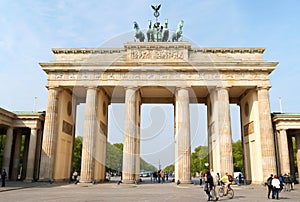 Brandenburg Gate and the Quadriga in Berlin