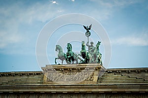 Brandenburg Gate quadriga side view