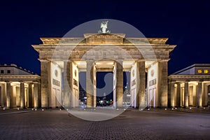 Brandenburger Tor in Berlin at night