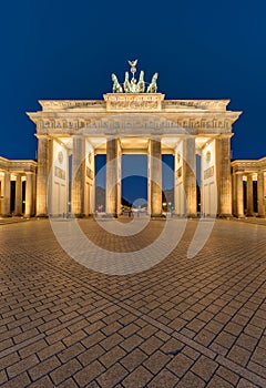 The Brandenburger Tor in Berlin at night