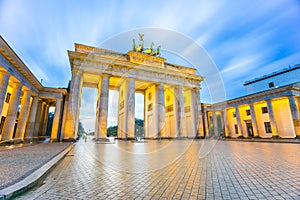 Brandenburger Tor (Brandenburg Gate) in Berlin Germany at night