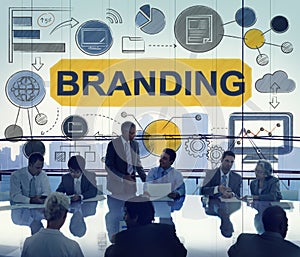 Branding Advertising Commercial Trademark Marketing Concept