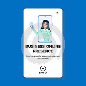 branding business online presence vector