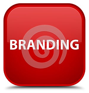 Branding special red square button