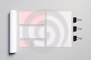 Branding / Stationery Mock-Up - Pink
