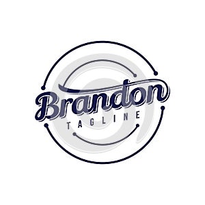 Brandon letter emblem design template