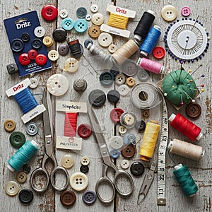 From brands like Dritz and Simplicit are visible indicating polyester