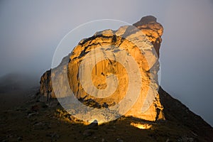 The Brandwacht rock in the Golden Gate National Park