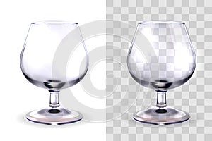 Brandy glass transparent