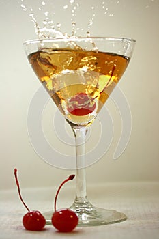 Brandy Manhattan Splash