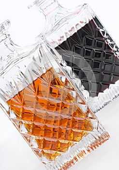 Brandy and Port crystal decanters