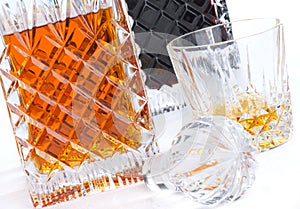 Brandy and Port crystal decanters