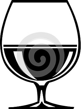 Brandy Snifter Illustration