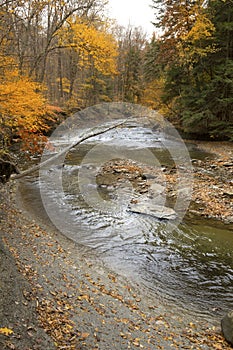 Brandywine Creek in Cuyahoga Valley National Park in northern Ohio