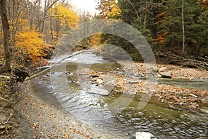 Brandywine Creek in Cuyahoga Valley National Park in northern Ohio
