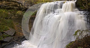 Brandywine Falls in Autumn Landscape