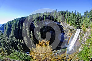 Brandywine Falls with rainbow in Brandywine Falls Provincial Park