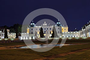 Branicki Palace at night