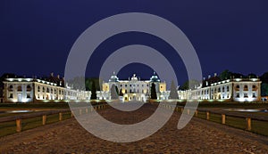 Branicki Palace at night