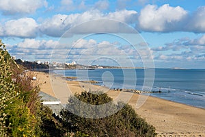 Branksome beach and coast Poole Dorset England UK near to Bournemouth