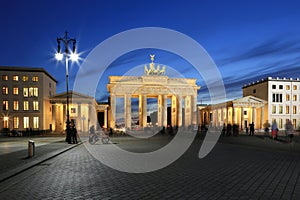 Bransenburg Gate in the city of Berlin. Germany.