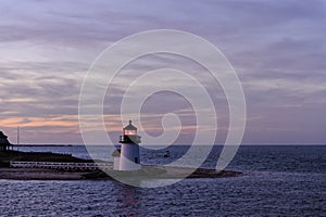 Brant Point Light Lighthouse, Nantucket, Massachusetts, USA