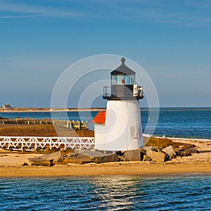 Brant Point Lighthouse Nantucket Massachusetts US photo