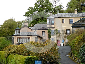 Brantwood museum and former residence of John Ruskin on Coniston Water in the Lake District