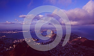 Brasilien: Panoramic view of Rio de Janeiro City from Corcorvado