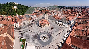 Brasoc panorama in Transylvania Romania