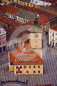 Brasov city center, Council Square. Romania