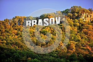Brasov city sign