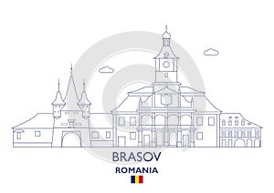 Brasov City Skyline, Romania