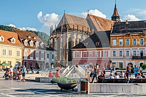 In Brasov Council Square Piata Sfatului Are Located The Council House, The Old Town And The Black Church