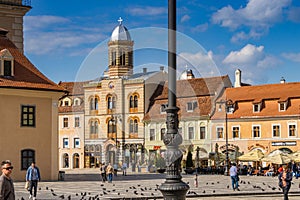 Brasov, Romania. The Orthodox Church of the Birth of the Mother of God.