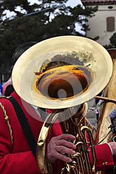 Brass band marching