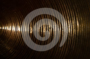 Brass cymbal texture photo